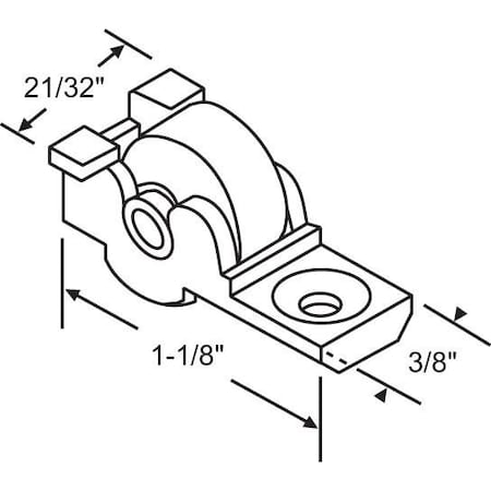 Strybuc Sliding Window Roller Assembly 900-9814